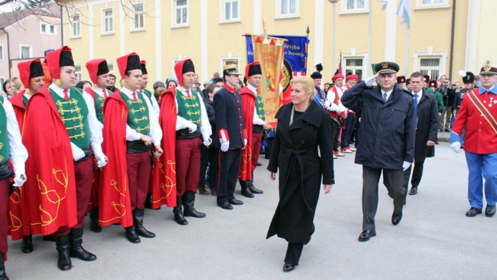 Predsjednica Republike Hrvatske Kolinda Grabar-Kitarović u Požeško-slavonskoj županiji