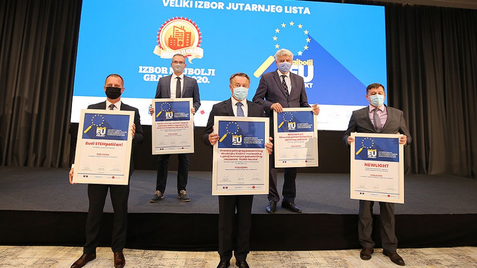 Dodijeljene nagrade Najbolji grad i EU projekt 2020.