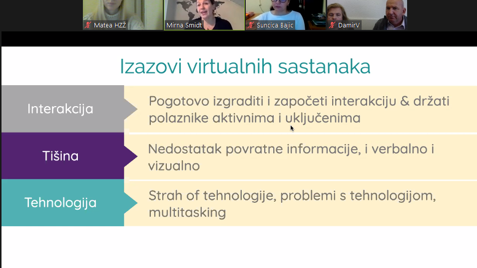 Održana radionica „Kako napraviti online sastanak efikasnim i zanimljivim“