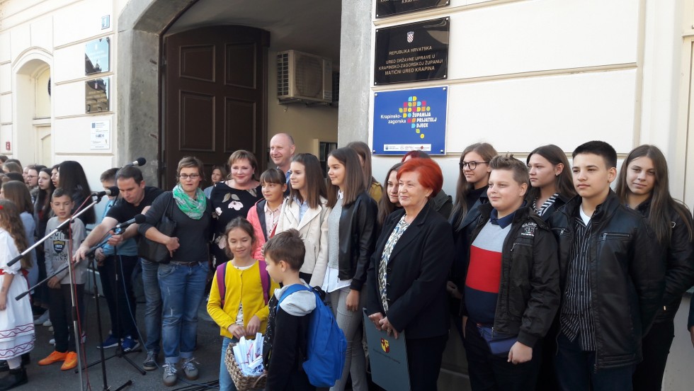 U Krapinsko-zagorskoj županiji otkrivena ploča Županija – prijatelj djece