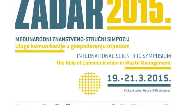 Međunarodni znanstveno-stručni simpozij Uloga komunikacije u gospodarenju otpadom Zadar 2015.