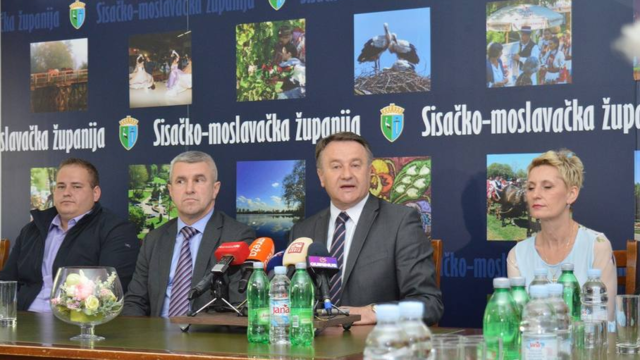 Sisačko-moslavački župan Žinić  na sastanku s državnim tajnikom Majdakom