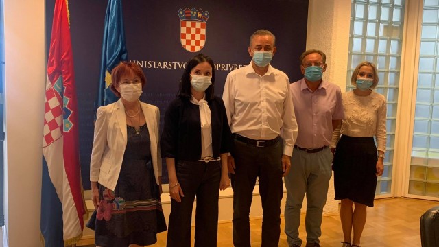 Potpredsjednik Hrvatske zajednice županija Darko Koren na sastanku s ministricom poljoprivrede Marijom Vučković