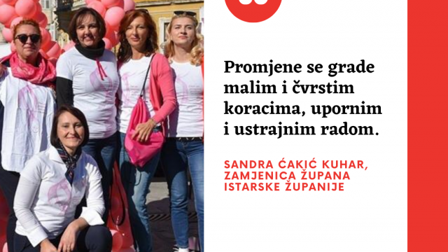 Kako odgovarajuća zastupljenost žena u politici rezultira većom uspješnošću organizacije i zajednice pročitajte u intervjuu Sandre Ćakić Kuhar, zamjenice župana Istarske županije