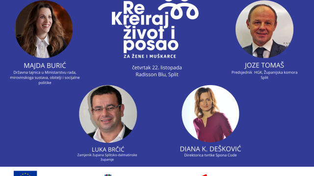 Predstavljanje projekta „Re-kreiraj život i posao za žene i muškarce“ u Splitu