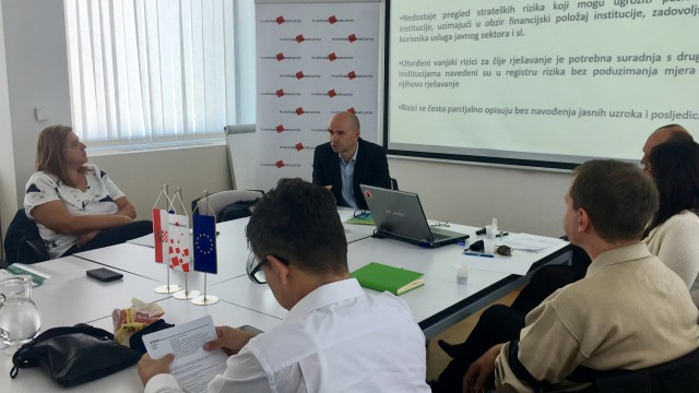 Sjednica Radne skupine za upravljanje rizicima: Smjernice za upravljanje rizicima u poslovanju institucija javnog sektora