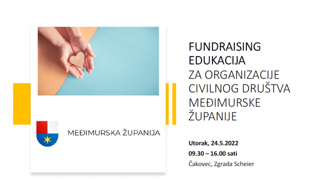 Fundraising edukacija za organizacije civilnog društva Međimurske županije
