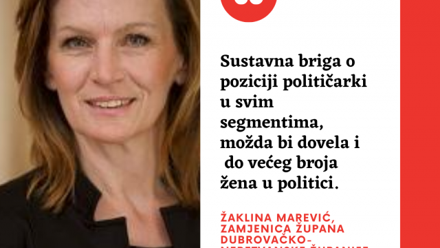 Žaklina Marević: "Još uvijek se osjeti nedostatak žena u politici"
